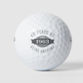 1963 Phantastisch 60. Geburtstag Golfball (Vorderseite)
