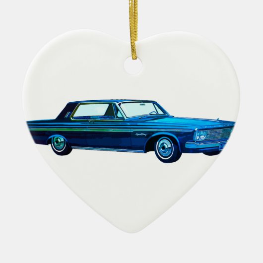 1963 Plymouth Sport Fury Keramik Ornament (Vorne)