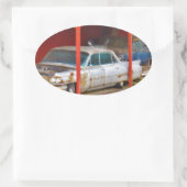 1963 Silver Sadan Deville Ovaler Aufkleber (Tasche)