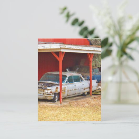 1963 Silver Sadan Deville Postkarte (Stehend Vorderseite)