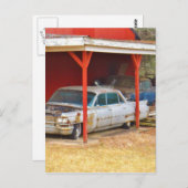 1963 Silver Sadan Deville Postkarte (Vorne/Hinten)