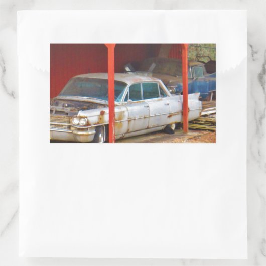 1963 Silver Sadan Deville Rechteckiger Aufkleber (Tasche)