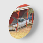 1963 Silver Sadan deville Runde Wanduhr (Winkel)