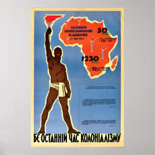 1963 Sowjetisches Anti-Imperialistisches Poster -D