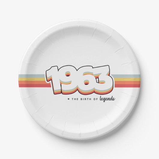 1963 The birth of legends Pappteller (Vorderseite)