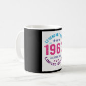 1963 Vintager Geburtstag Kaffeetasse (Vorderseite Links)