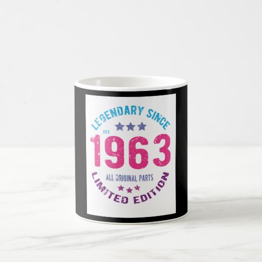 1963 Vintager Geburtstag Kaffeetasse (Mittel)