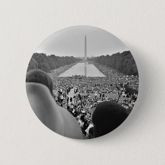 1963 ziviler Recht-März auf Washington DC Button (Vorderseite)