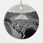 1963 ziviler Recht-März auf Washington DC Keramik Ornament (Hinten)