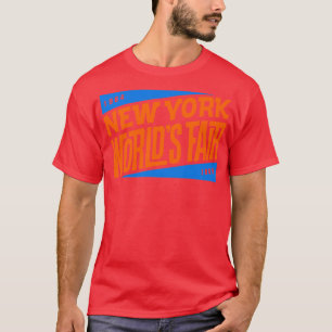 196465 New York World Fair Tiki Schriftart Vollfar T-Shirt
