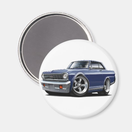 1964-65 Nova Dk Blue Car Magnet (Vorderseite/Rückseite)