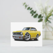 1964-65 Nova Yellow Car Postkarte (Stehend Vorderseite)
