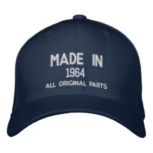 1964 bestickte Mütze - Anpassbar Baseballkappe