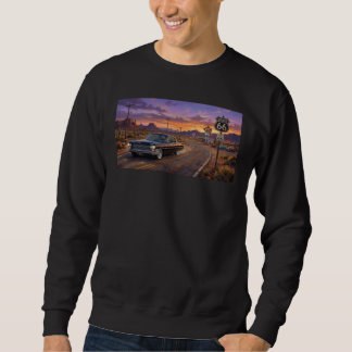 1964 Cadillac auf Route 66 Sweatshirt