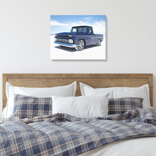 1964 Chevy c10 "frisierte Auto" Lieferwagen LKW Leinwanddruck (Insitu (Schlafzimmer))