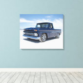 1964 Chevy c10 "frisierte Auto" Lieferwagen LKW Leinwanddruck (Insitu (Holzboden))