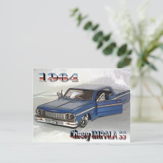 1964 Chevy IMPALA SS Postkarte (Stehend Vorderseite)