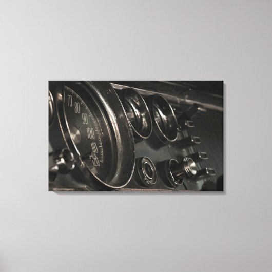 1964 Chrysler New Yorker Dashboard Canvas Print Leinwanddruck (Vorderseite)