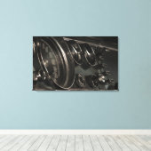 1964 Chrysler New Yorker Dashboard Canvas Print Leinwanddruck (Insitu (Holzboden))