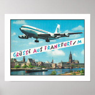 1964 FRANKFURT DEUTSCHLAND POSTCARD-FOTO POSTER
