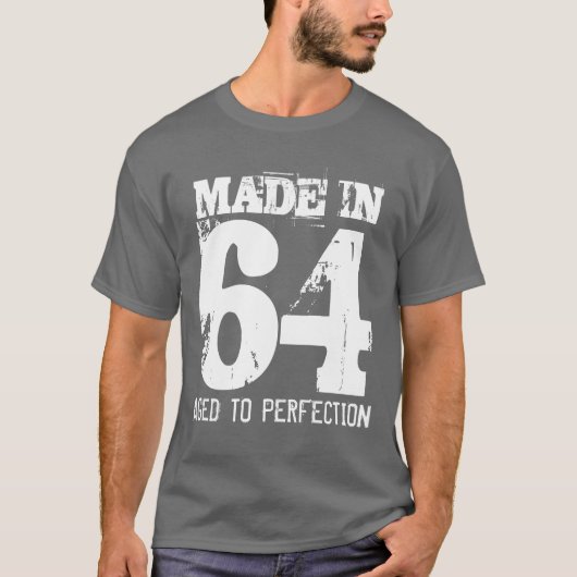 1964 gealtert Perfektion zum Vintagen T-Shirt (Vorderseite)