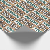 1964 geboren geschenkpapier (Ecke)