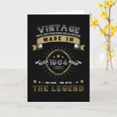 1964 Geborener Geburtstag Vintag Karte (Gelbe Blume)