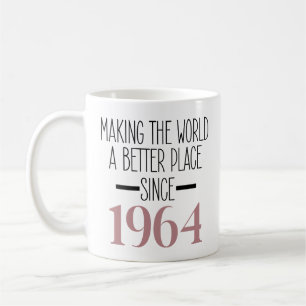1964 Geburtstag 60. Lebensjahr Geschenke Frauen Ta Kaffeetasse