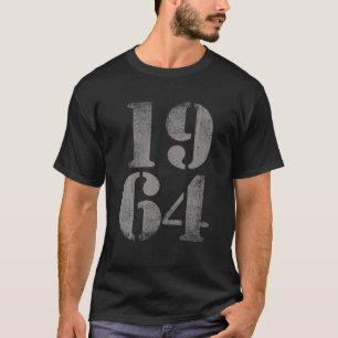 1964 Geburtstag, Vintager, gestörter Retro-Geburts T-Shirt