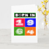 1964 Geburtstags-Entwürfe Karte (Gelbe Blume)