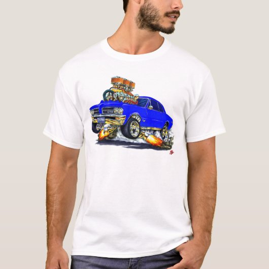 1964 GTO Blau-Auto T-Shirt (Vorderseite)