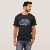1964 GTO DK Blau-Auto T-Shirt (Vorne ganz)