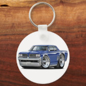 1964 GTO Dk Blue Car Schlüsselanhänger (Vorderseite)