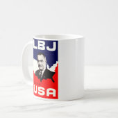 1964 LBJ für die USA Kaffeetasse (Vorderseite Links)