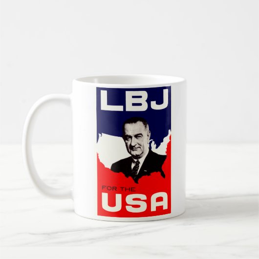 1964 LBJ für die USA Kaffeetasse (Links)