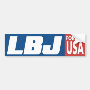 1964 LBJ Lyndon Johnson Vintager Autoaufkleber