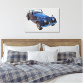 1964 Morgan Plus 4 Cabrio-Sportwagen Leinwanddruck (Insitu (Schlafzimmer))