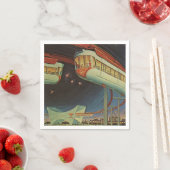 1964 New Yorker Messe Monorail Serviette (Beispiel)