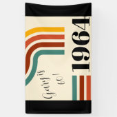 1964 Retro Stripe Vintage Poster Banner (Vertikal)