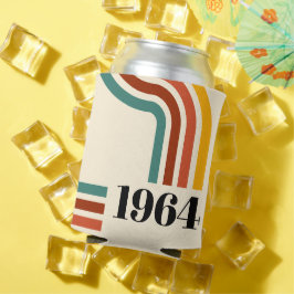 1964 Retro Stripe Vintage Poster Dosenkühler