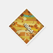 1964 - Retro Vintager 60er Geometric Design - Serviette (Ecke)