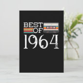 1964 Vintag 56. Geburtstagsgeschenk Einladung (Stehend Vorderseite)