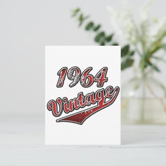 1964 Vintag Postkarte (Stehend Vorderseite)