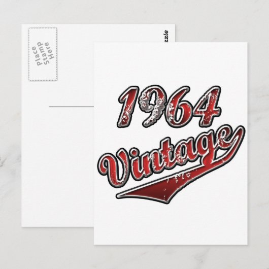 1964 Vintag Postkarte (Vorne/Hinten)