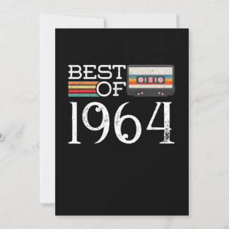 1964 Vintage 56. Geburtstagsjubiläumsgeschenk Einladung