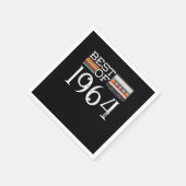 1964 Vintage 56 th Birthday Anniversary Gift Serviette (Ecke)