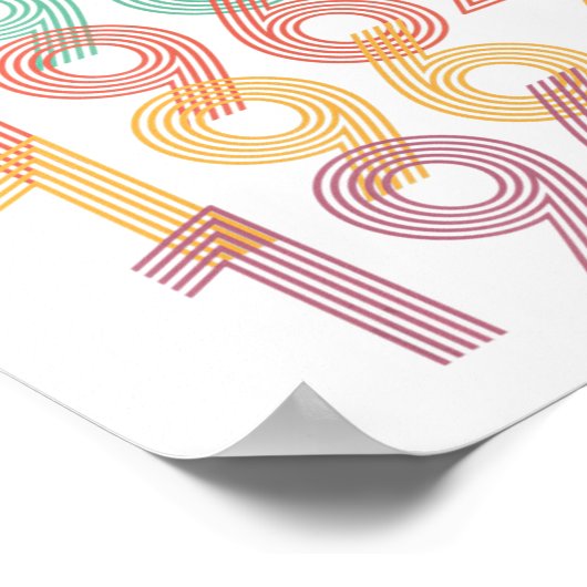 1964 Vintager Geburtstag Poster (Ecke)