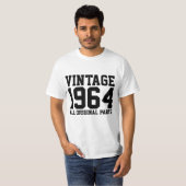 1964 VINTAGER GEBURTSTAG-T - Shirt (Vorne ganz)