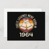 1964 waren Schachbegriffe Geboren Postkarte (Vorne/Hinten)