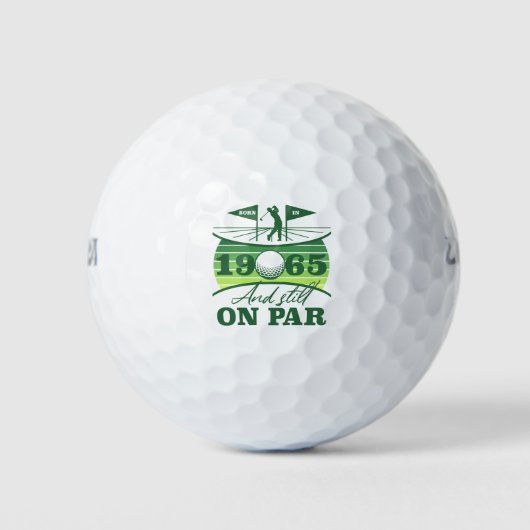 1965 60. Birthday Golf Spaß Golfball (Vorderseite)